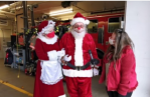 Mr. & Mrs. Santa at the Firehall